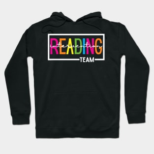 School Reading Intervention Team Funny Reading Teacher Hoodie